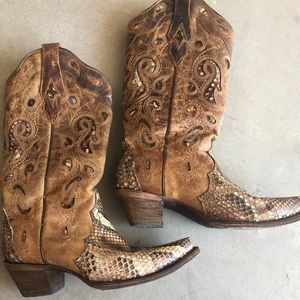 Corral Python Inlay Boots